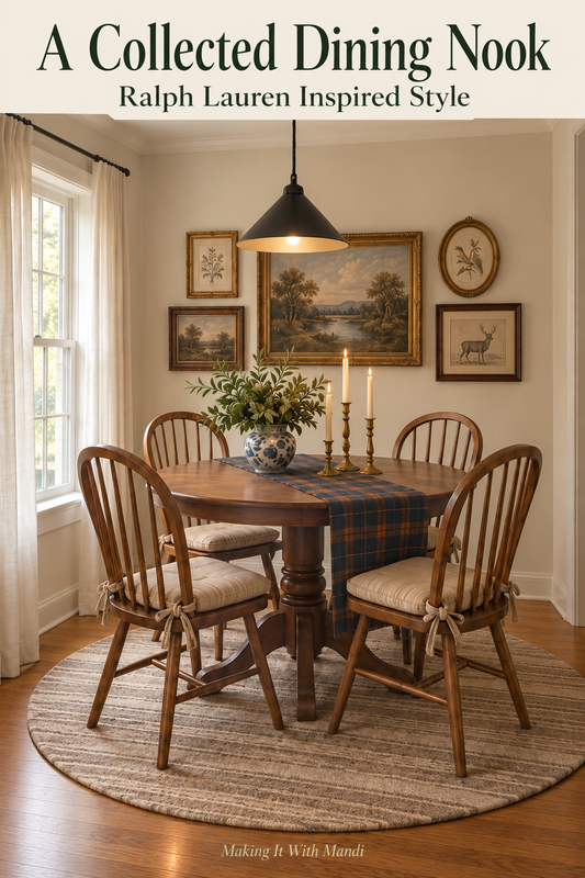 Small Dining Space, Timeless Style: A Heritage Look with Simple Changes