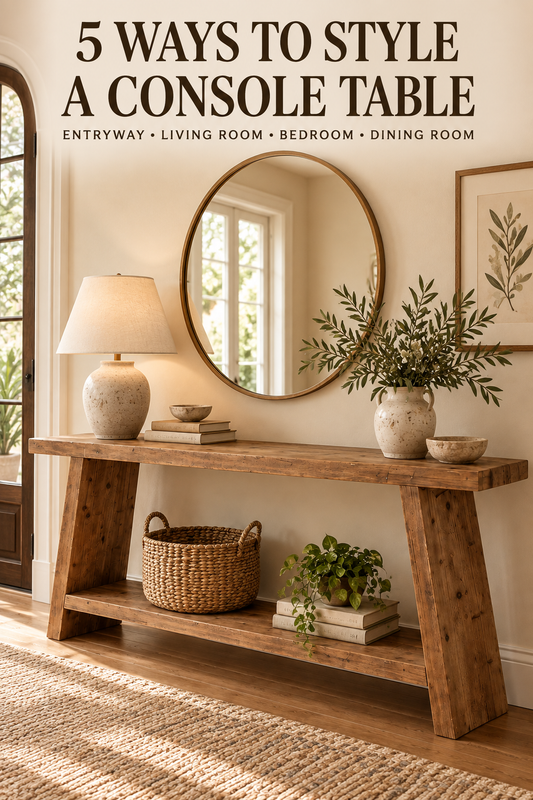 One Console Table: Five Looks - Easy Styling Ideas for Every Room