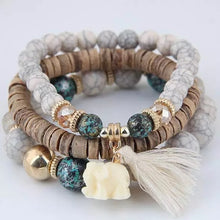 Load image into Gallery viewer, Stretchy Boho Beaded Layered Bracelet
