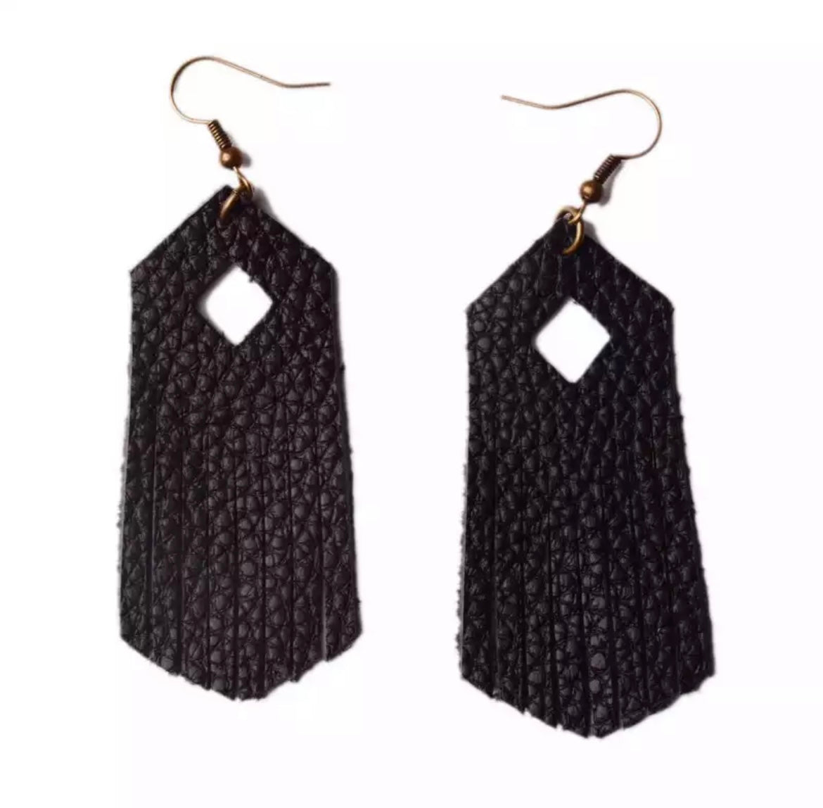 Leather Fringe Earrings