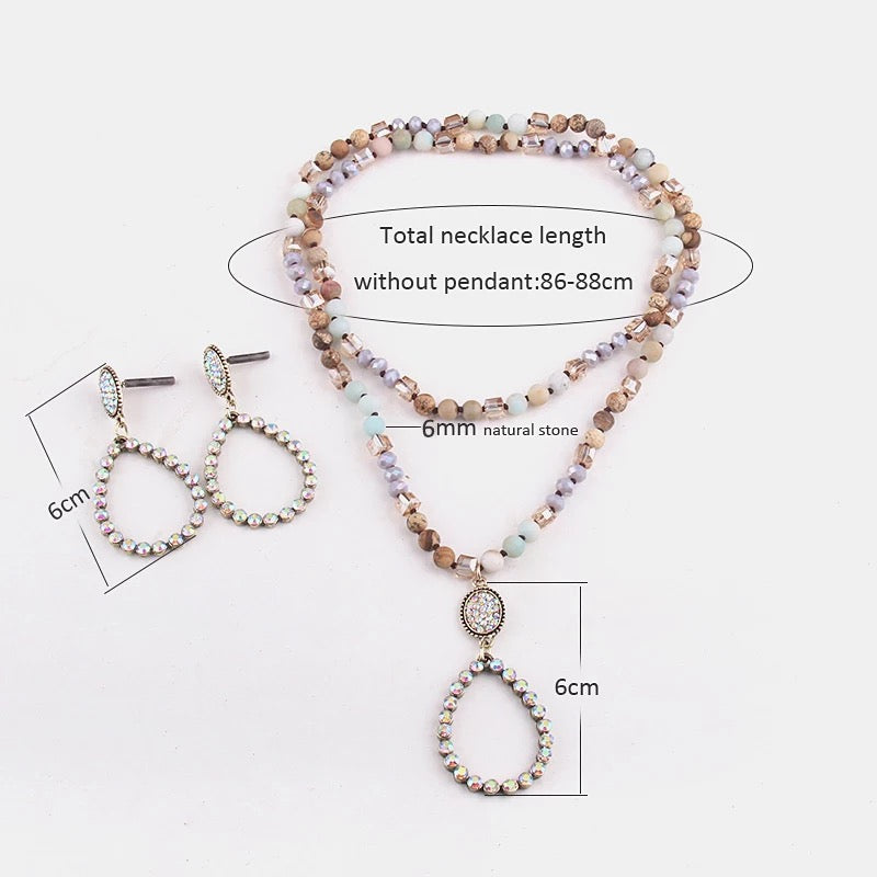 Boho Beaded Drop Set