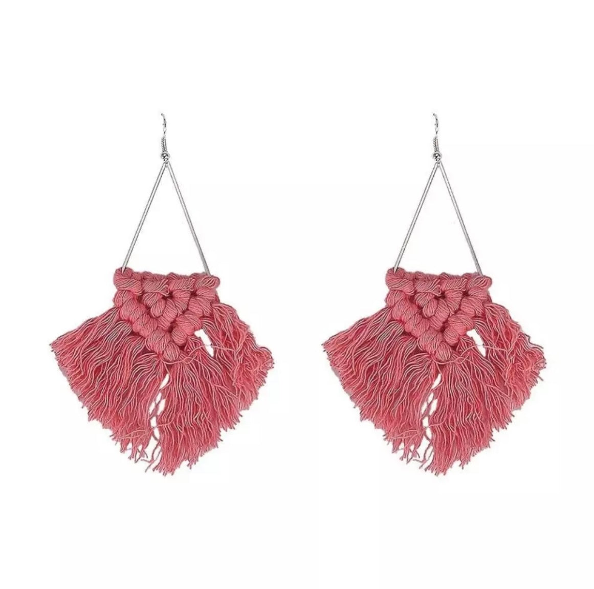 Bohemian Macramé Tassel Earrings