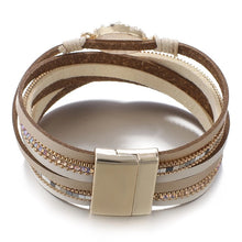 Load image into Gallery viewer, Multi-strand Leather Bracelet
