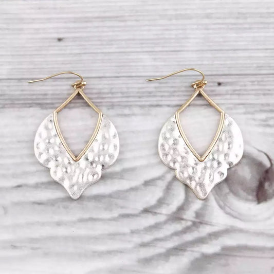 Morocco Hammered Teardrop Earrings