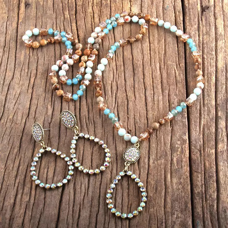 Boho Beaded Drop Set