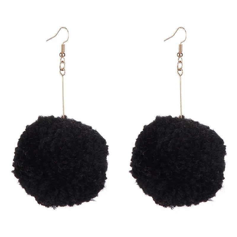 Pom Pom Earrings