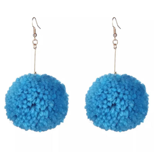 Pom Pom Earrings